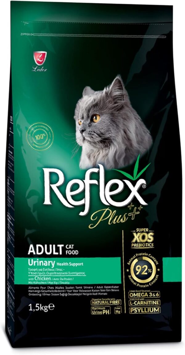 Reflex Plus Adult Cat Food Urinary with Chicken 15kg
